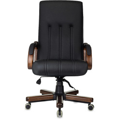 Офисное кресло Бюрократ T-9932Walnut (черный, экокожа)
