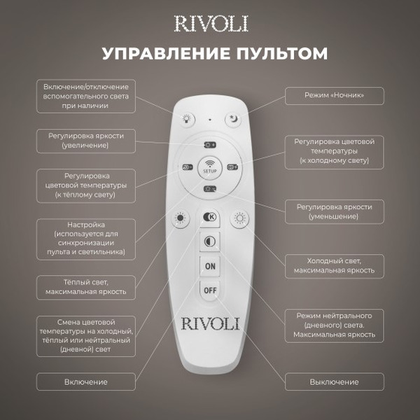 Люстра Rivoli Milena 6141-101 Б0062226