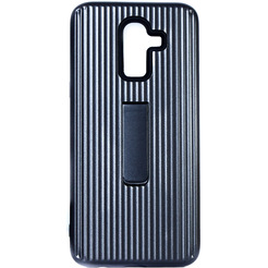 Чехол-накладка Bingo STRIPS TPU для SAMSUNG Galaxy J8 2018 (черный)