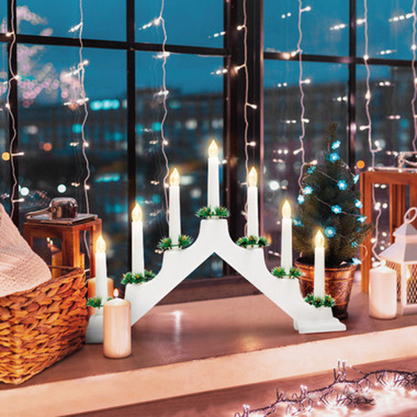 Новогодняя горка Neon-Night 7 свечек 501-081