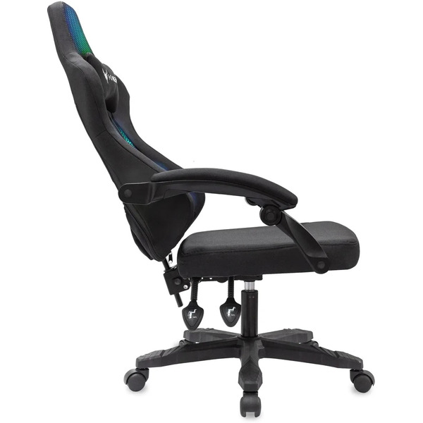 Кресло игровое Knight Wolf RGB (черный)