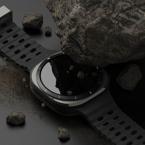 Чехол с защитным стеклом Ringke SLIM & TEMPERED GLASS для GALAXY WATCH ULTRA (47 MM) TITANIUM BLACK