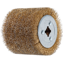 Щетка для шлифмашины WORTEX стальная с латунным покрытием 120х100х19 (SW1012SW00319)