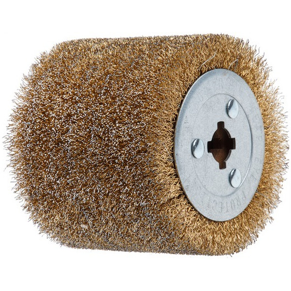 Щетка для шлифмашины WORTEX стальная с латунным покрытием 120х100х19 (SW1012SW00319)