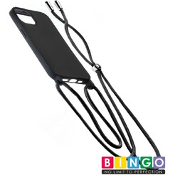 Бампер Bingo Lanyard для Samsung Galaxy A12 (черный)