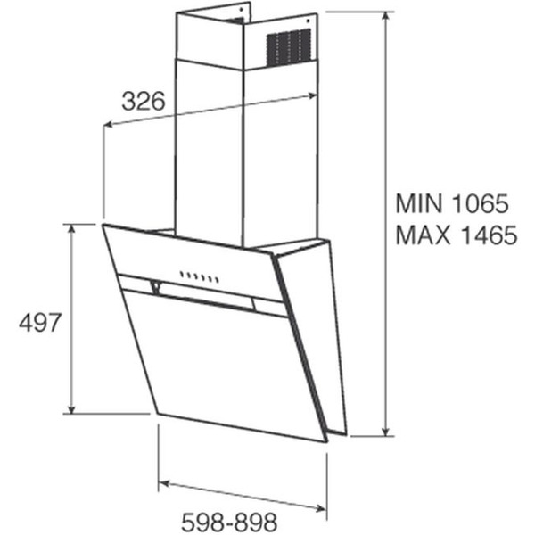Кухонная вытяжка JET AIR BONNY BL 60 A