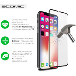 Защитное стекло ATOMIC CRYSTAL ARMOR 3D для Poco M3 Pro 5G/ Redmi Note 10 5G