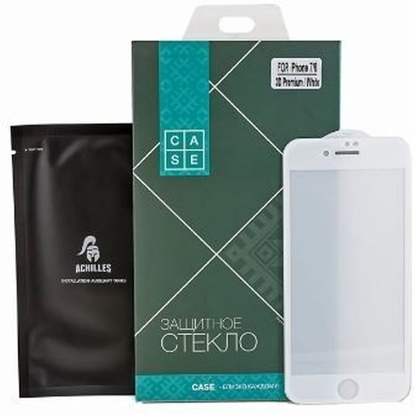 Защитное стекло Case 3D Premium для Apple iPhone 7 / 8 (белый)