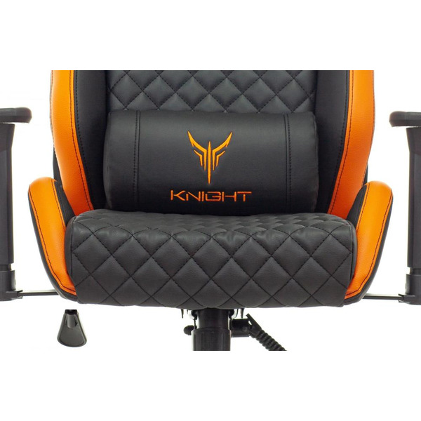 Кресло игровое Knight Outrider (1628891) черный/оранжевый