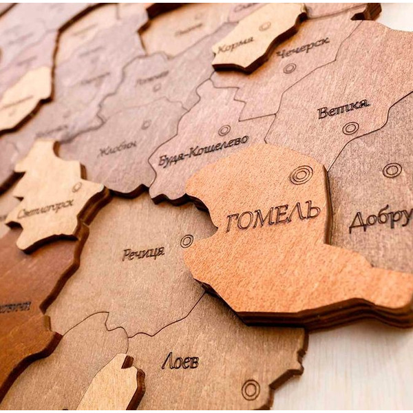 Модель в виде конструктора EWA «Карта Беларуси"(русский)