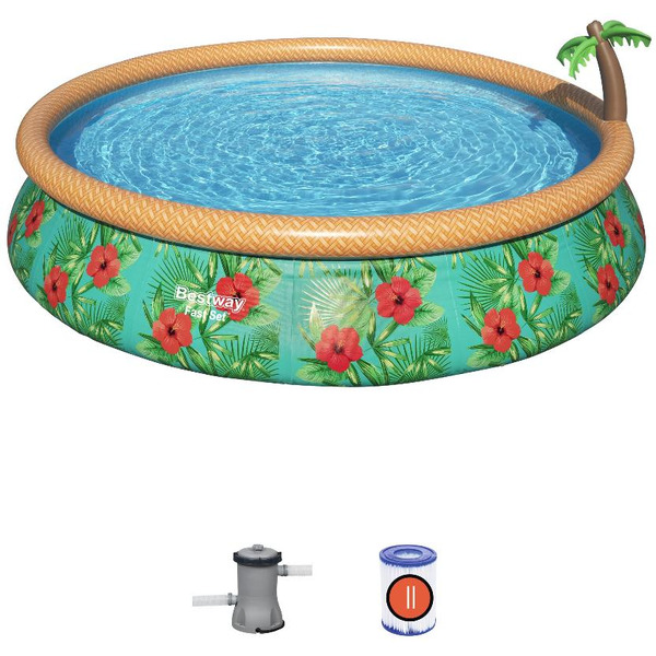 Бассейн Bestway Paradise Palms 57416 (457х84 см) с фильтр-насосом