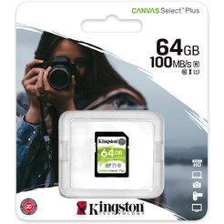 Карта памяти Kingston Canvas Select Plus SDXC 64GB (SDS2/64GB)