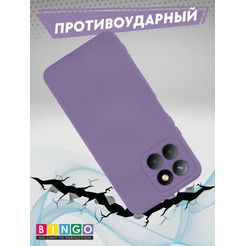 Бампер BINGO Liquid TPU для HONOR X6/HONOR 70 Lite Фиолетовый