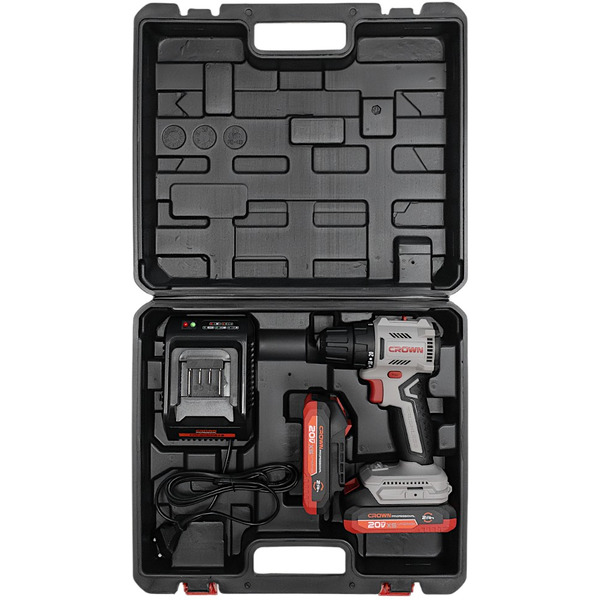 Дрель-шуруповерт Crown CT21131XS-2 BMC (с 2-мя АКБ, кейс)