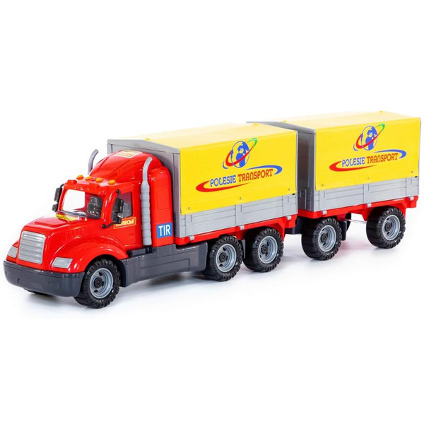 Автомобиль бортовой тентовый с прицепом Полесье 55583 Майк