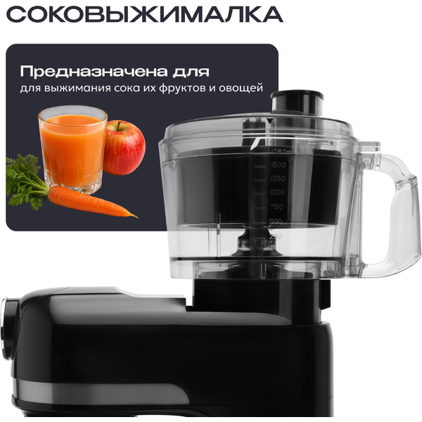 Кухонный комбайн RAGEX R120-001 (глубокий черный)