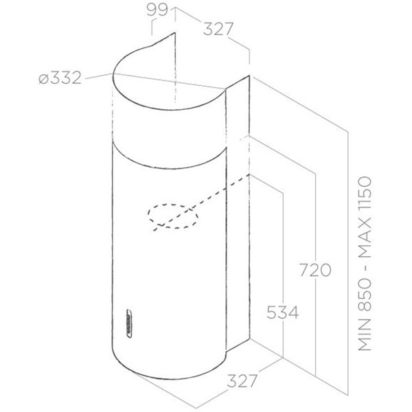 Вытяжка Elica Stone WH/A/33
