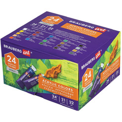 Краски акриловые художественные BRAUBERG ART DEBUT 192301