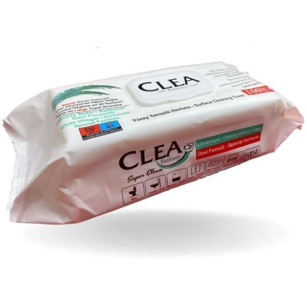 Влажные салфетки CLEA FANTASY для очистки поверхностей 100 шт.