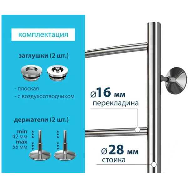 Полотенцесушитель Stelmix ВПС П6 500x1000