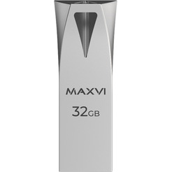 USB флеш-накопитель Maxvi MK2 32GB 2.0 metallic silver