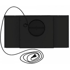 Кухонная вытяжка Elikor Sense Glass 60П-1000 229361 (черный/черное стекло)