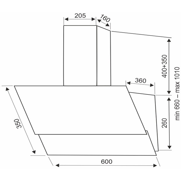 Вытяжка DACH ANGELIKA 60 (черный)
