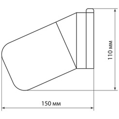 Светильник для сауны TDM НПБ400 (белый)