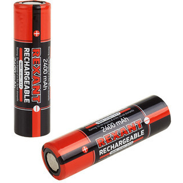 Аккумулятор Rexant 18650 2400mAh 2шт 30-2010-05