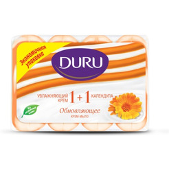 Крем-мыло Duru 1+1 Увлажняющий крем и календула 4x80 г
