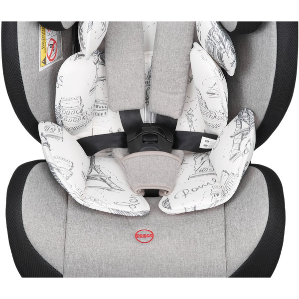 Автокресло Lorelli Corsica Izofix Black Grey Cities