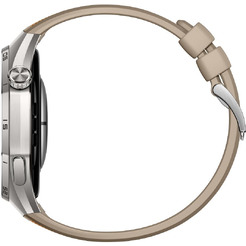 Смарт-часы HUAWEI Watch GT 6 Pro 46mm (ATM-B29) серебристый, с коричневым плетеным ремешком
