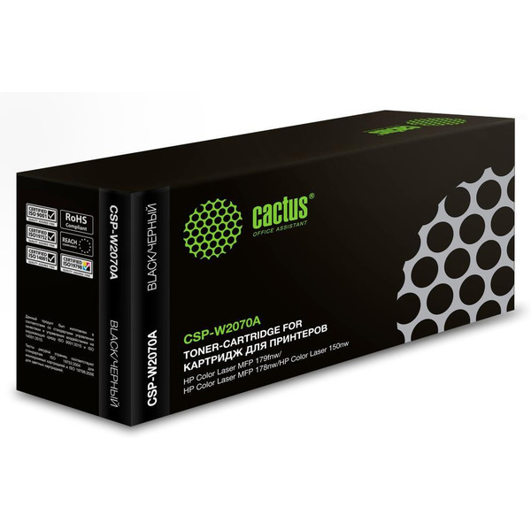 Картридж лазерный Cactus CSP-W2070A 117A черный (1000стр.) для HP Color Laser 150a/150nw/178nw MFP/179fnw MFP