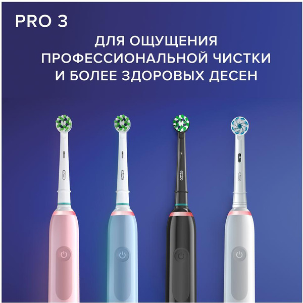 Электрическая зубная щетка Braun Oral-B Pro 3 Duo (D505.523.3H) 2 шт