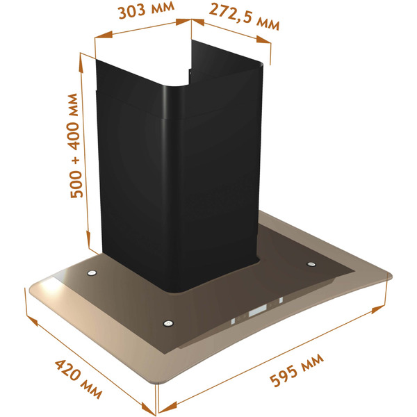 Кухонная вытяжка Backer QD60E-MC BG 12K