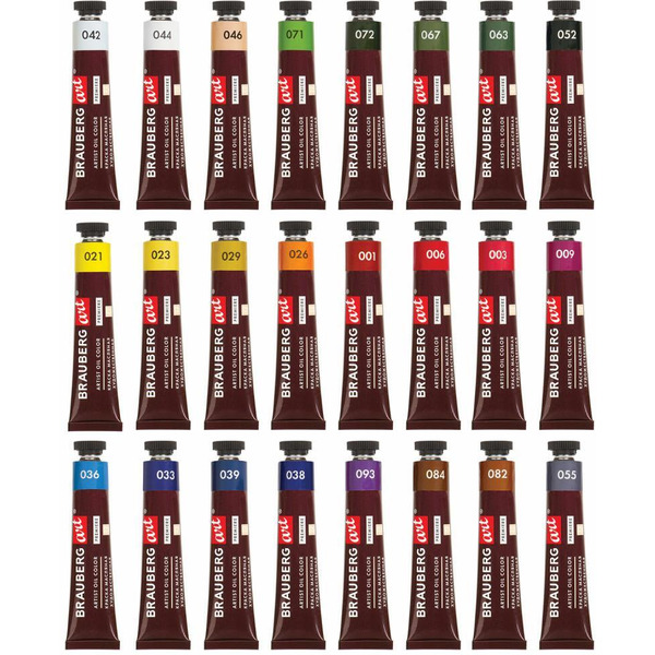 Краски масляные художественные BRAUBERG ART PREMIERE 191460