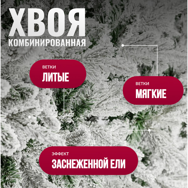 Ель искусственная Winter Drop 180 / 22120