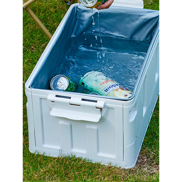 Органайзер усиленный складной со столиком Happy Home HH-006 (чёрный) 60л.