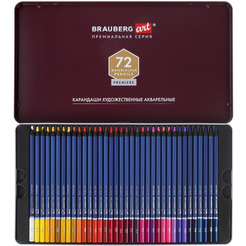 Набор цветных карандашей акварельных BRAUBERG Art Premiere 181925 (72 шт)