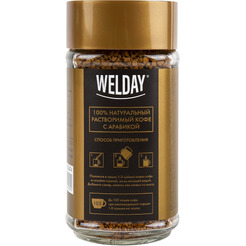 Кофе растворимый WELDAY GOLD MARK 190 г 622674