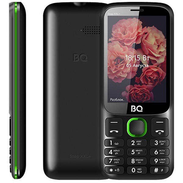 Мобильный телефон BQ-Mobile BQ-3590 Step XXL+ (черный/зеленый)