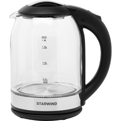 Чайник Starwind SKG2051 черный/серебристый