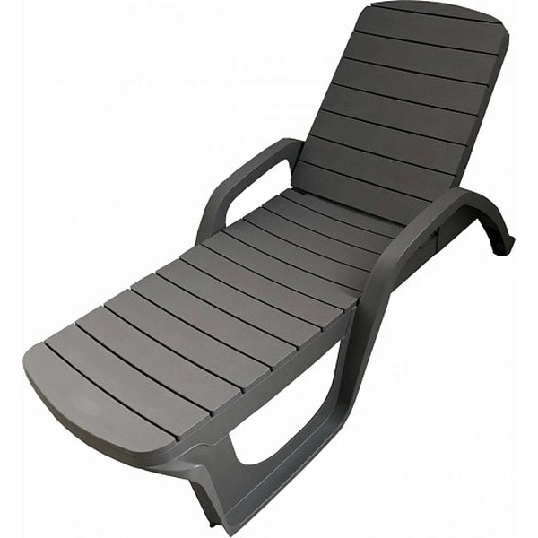 Шезлонг Ellastik Plast Прованс 190x70x32 (мокко)