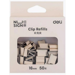 Зажимы Deli NS086WHITE