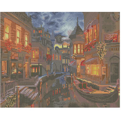 Картина стразами (алмазная мозаика) ОСТРОВ СОКРОВИЩ «Ночная Венеция» 662419