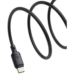 Кабель Baseus Silky Series Fast Charging Cable USB to Type-C 100W (2 м, черный)