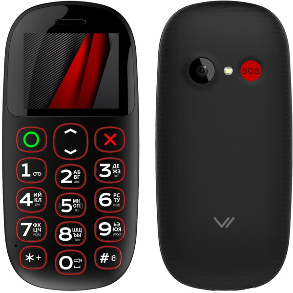 Телефон VERTEX C322 (черный)