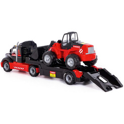 Автомобиль-трейлер + трактор-погрузчик Полесье 57129 206-03 MAMMOET