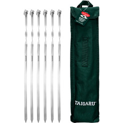 Плоские шампуры в чехле TAIGARU 702561