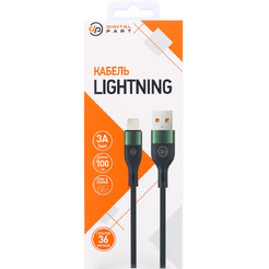 Кабель DigitalPart LC-309 USB Type-A - Lightning (1 м, зеленый)